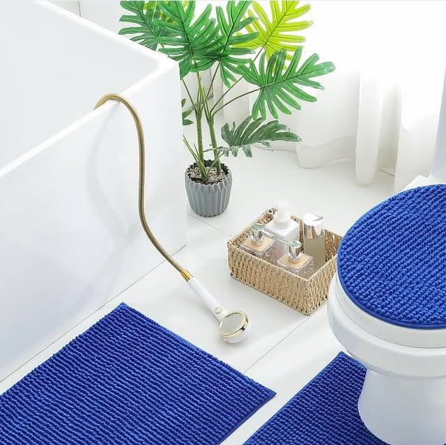 Juego de alfombras de baño de 3 piezas