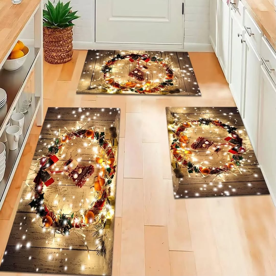 Juego de alfombras de cocina de 3 piezas