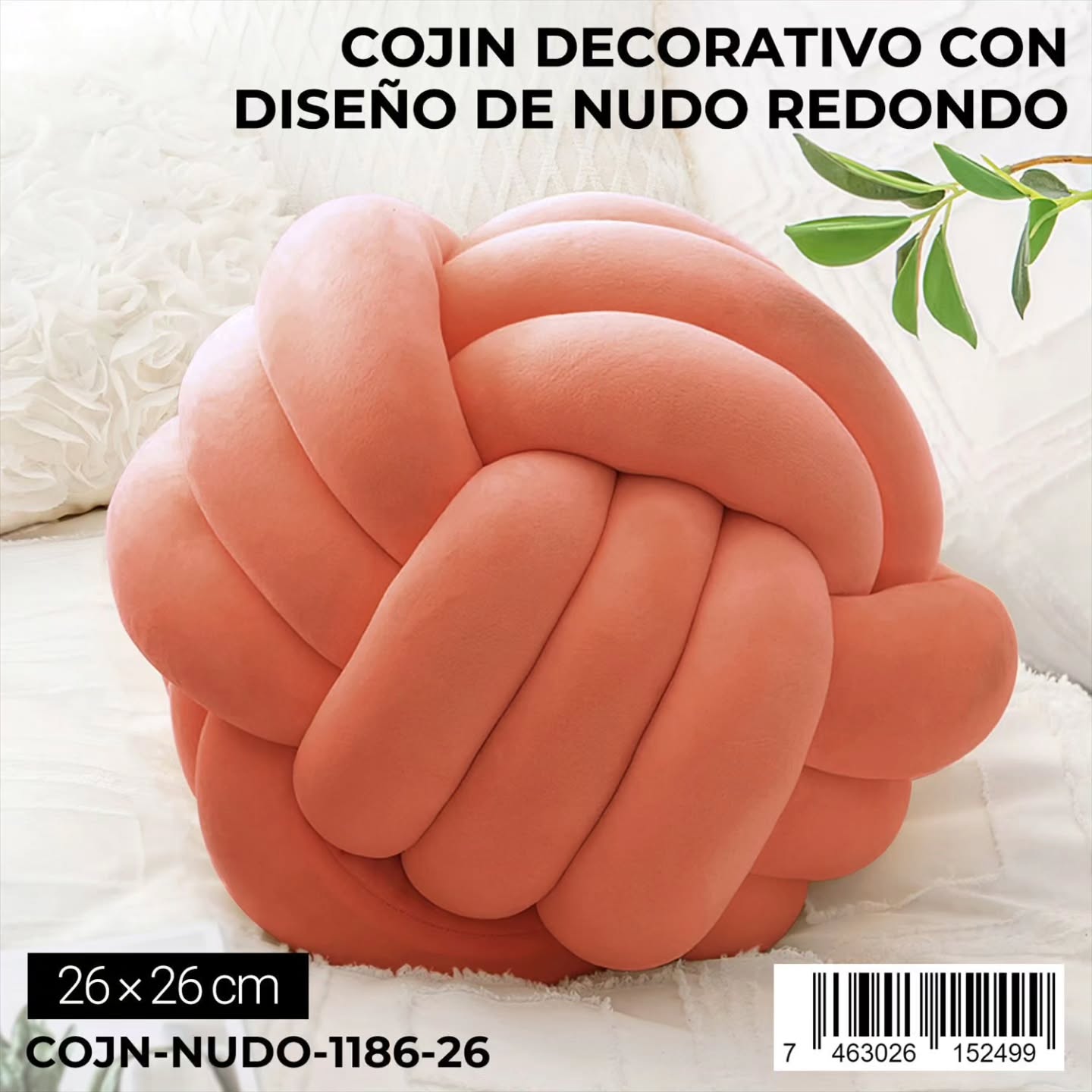 Cojín de nudo redondo