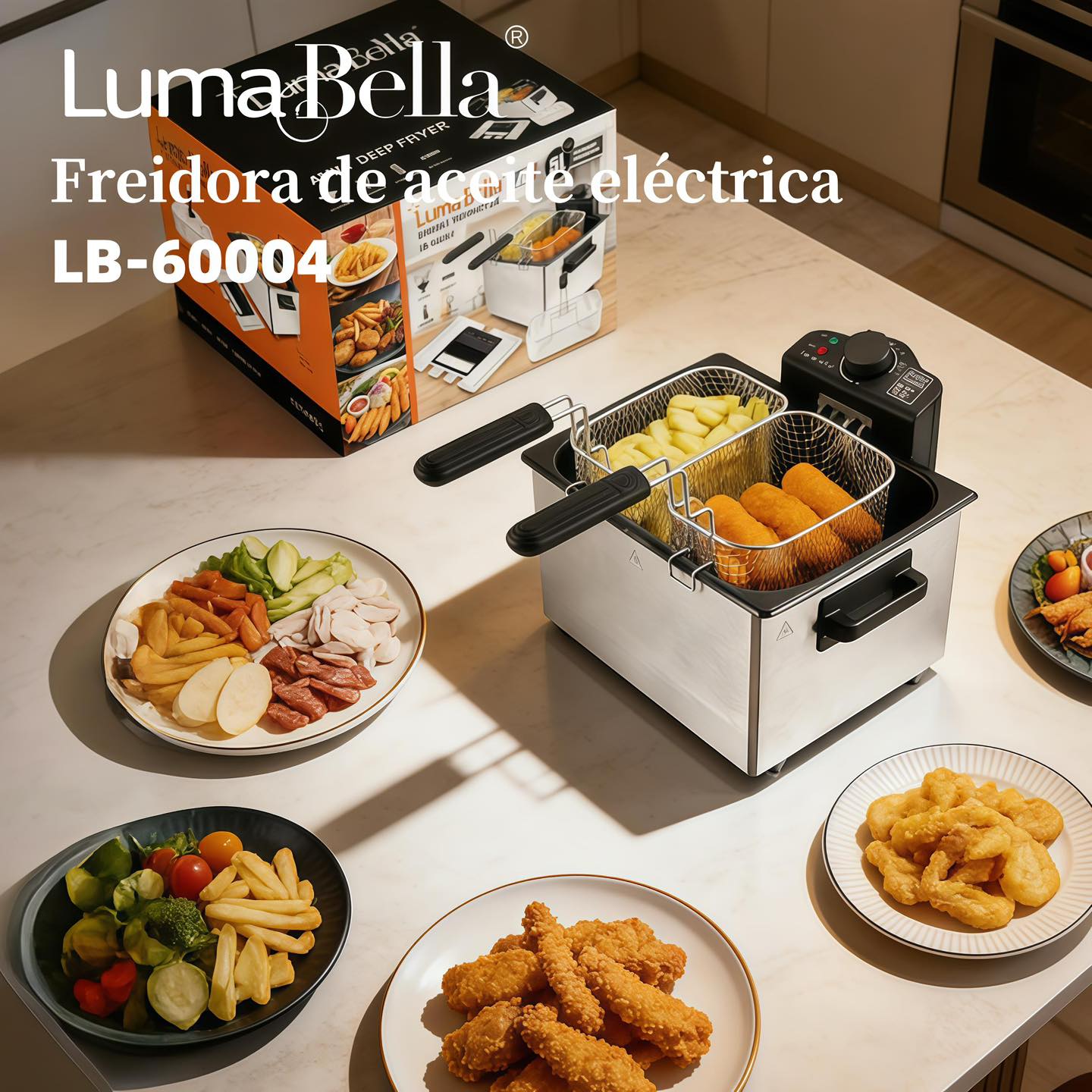 Freidora eléctrica de 5 L