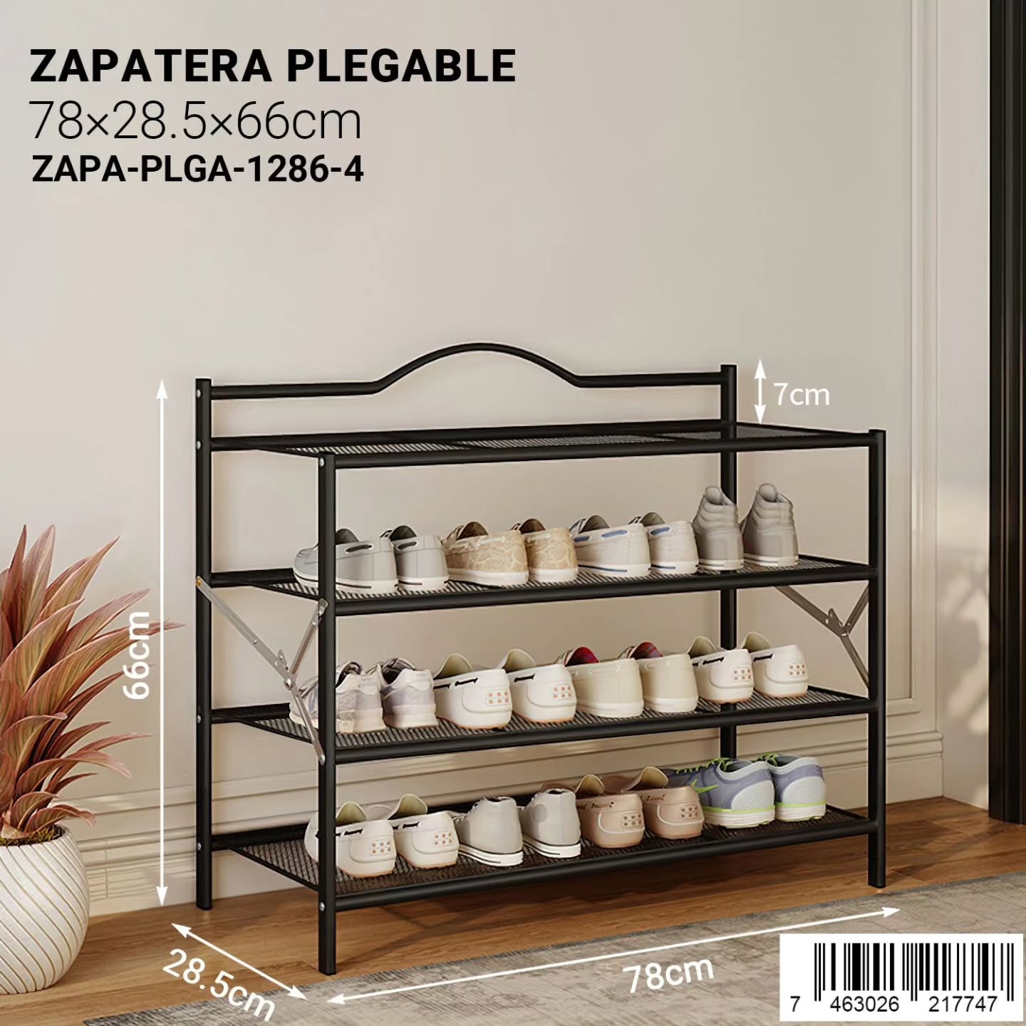 Zapatera plegable