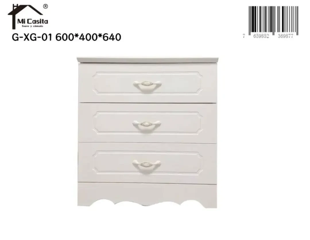 Comoda blanca de 3, 4 o 5 gavetas