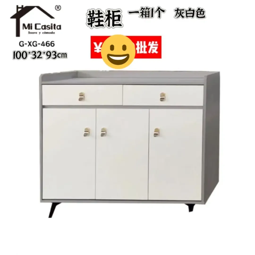 Credenza gris y blanca de 100 cm G-XG-466