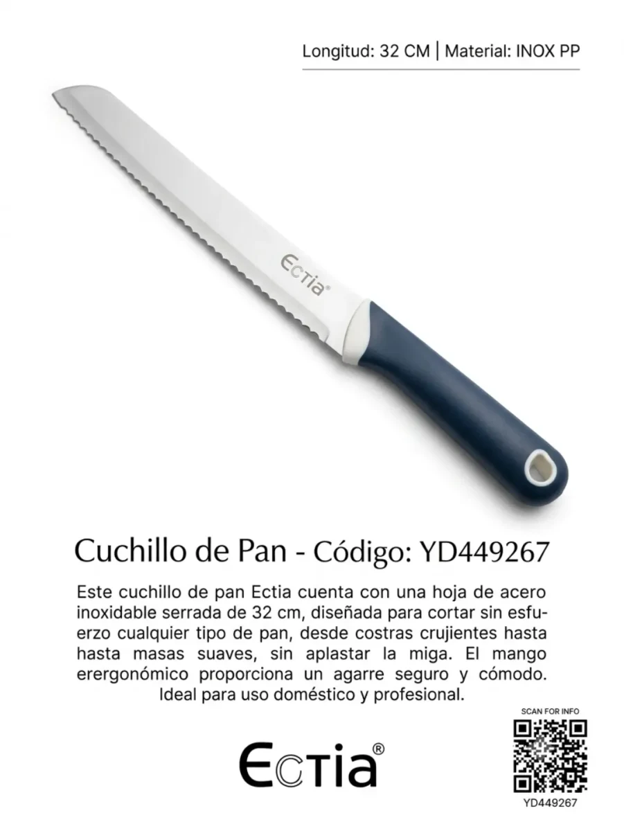 Cuchillo para pan de 32 cm