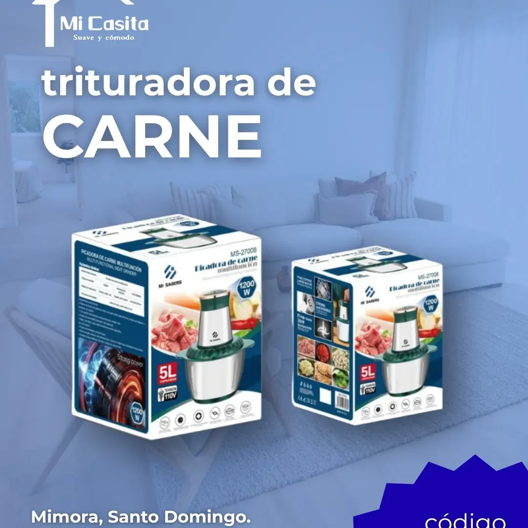 Triturador electrico de alimentos de 5 litros