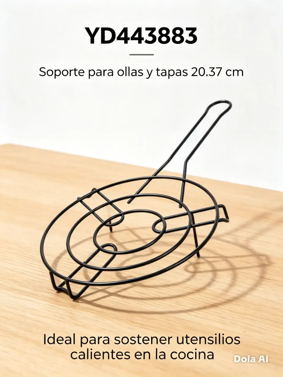 Soporte redondo para ollas con mango