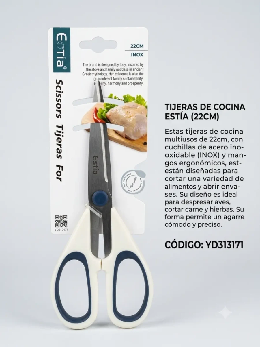 Tijera de cocina Estia 22 cm