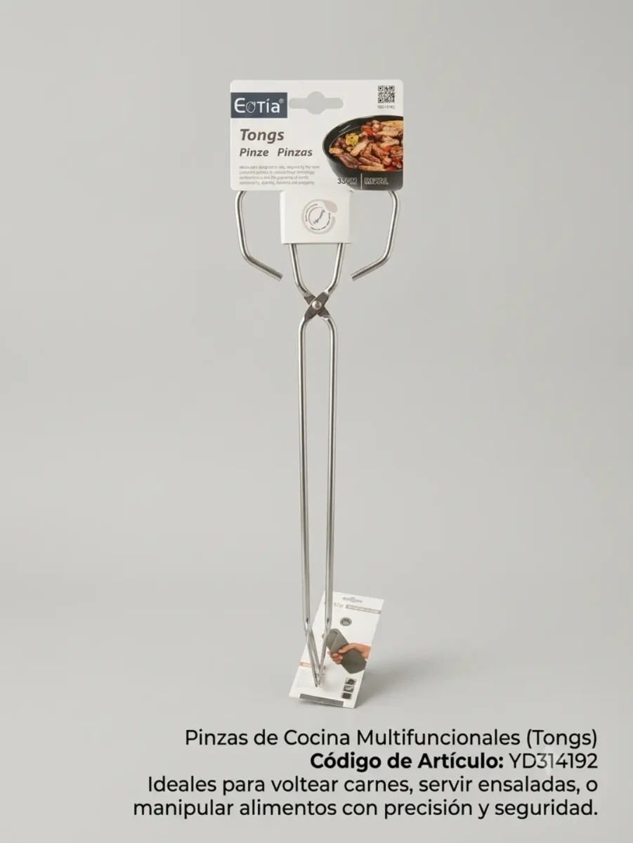Pinza metalica de cocina