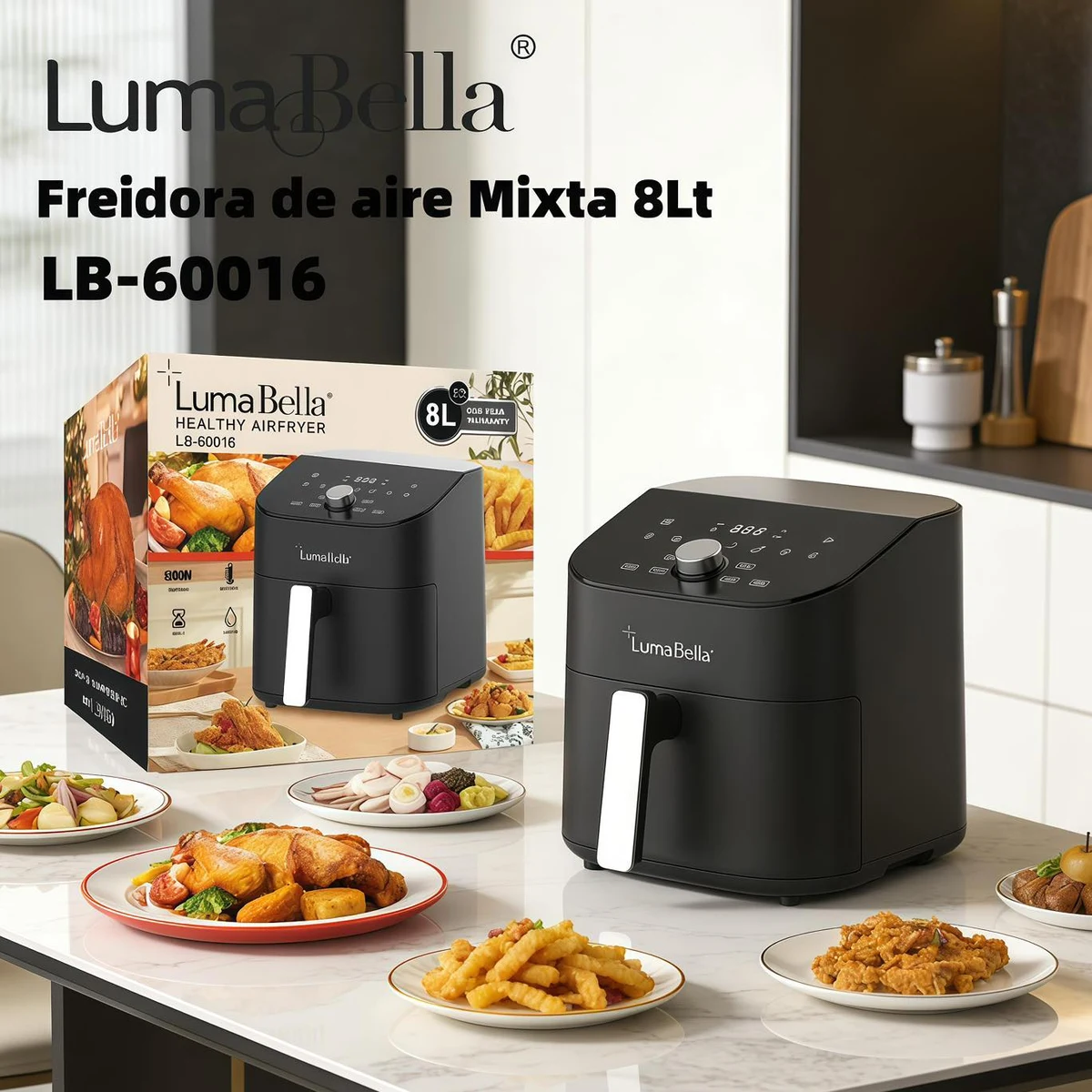 Freidora de aire LumaBella 8 L
