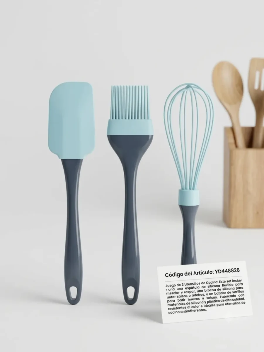 Juego de tres utensilios de reposteria
