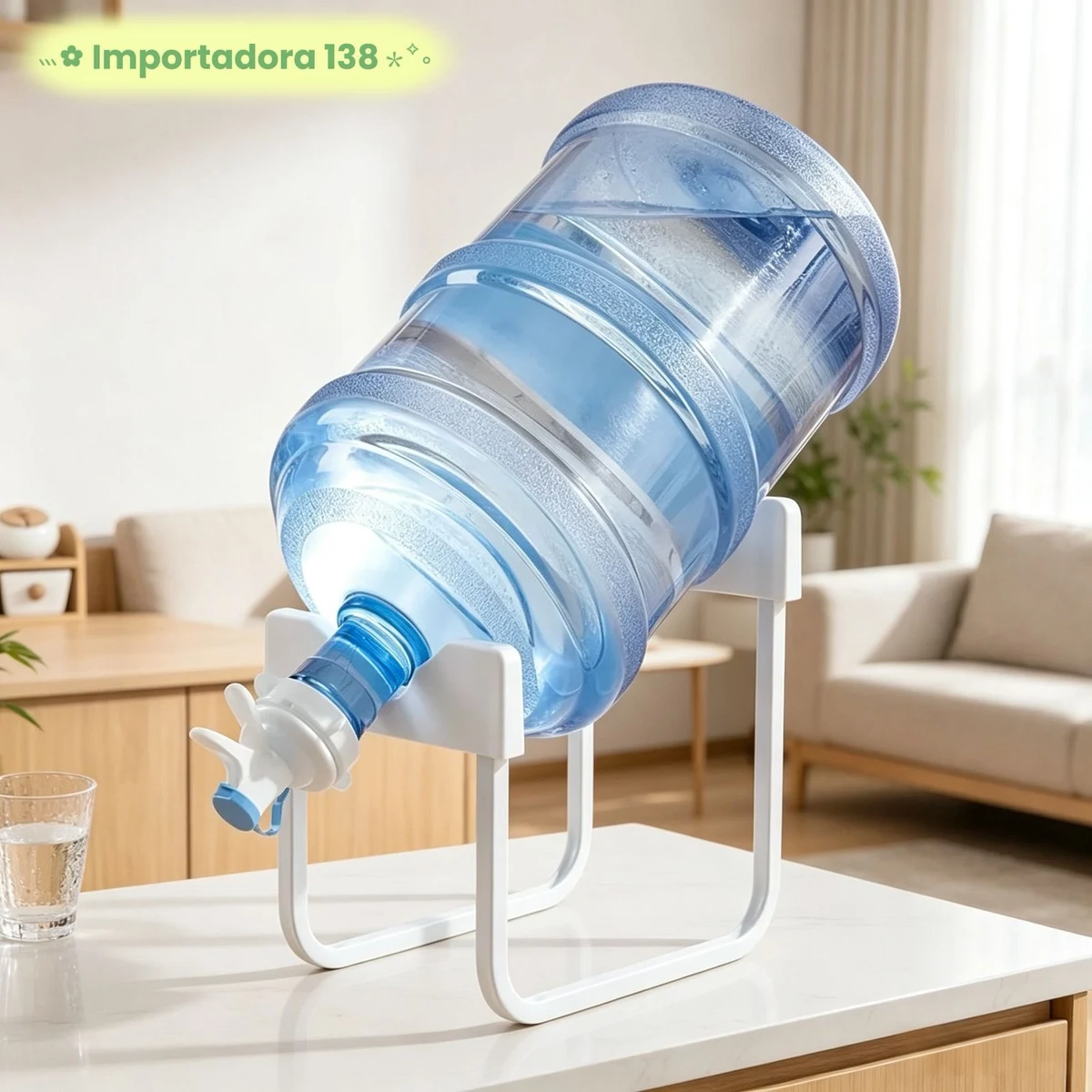 Base para botellon con tapa