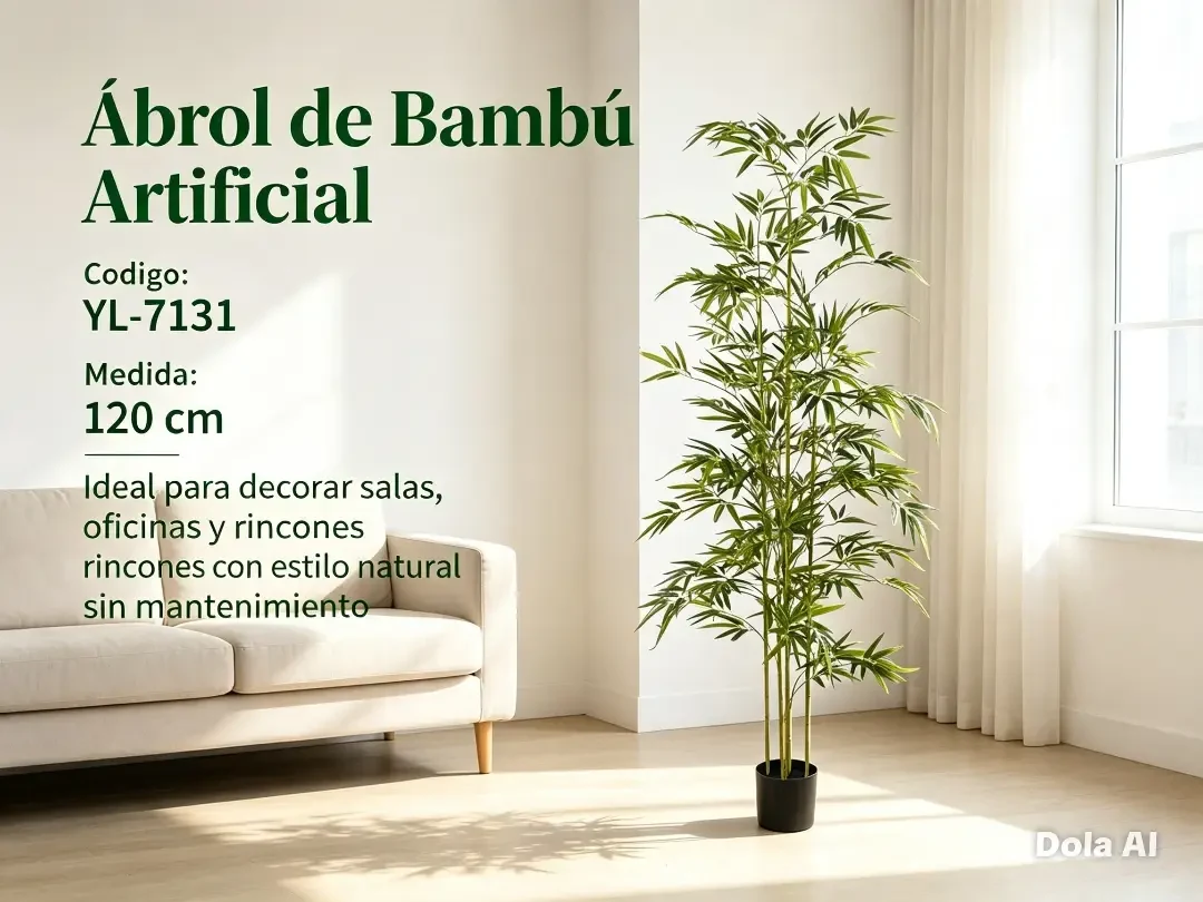 Arbol de bambu artificial de 120 a 240 cm