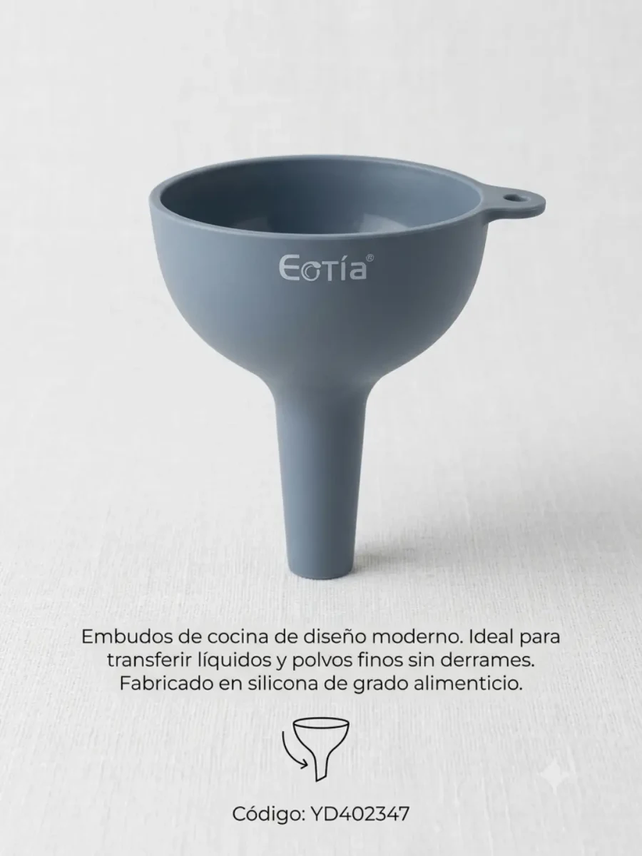 Embudo de cocina gris